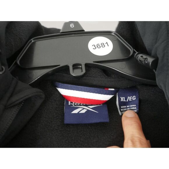 Reebok Men’s Full-Zip Knit Hoodie Jacket Black Heather Size XL – Casual Outdoor - Picture 7 of 7